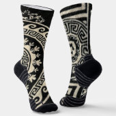 Chaussette Chaussettes d'équipage motif noir et blanc (Angulaire)