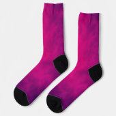 Chaussette Chaussettes d'équipage Neon Pink Smoke Gradient - (Gauche)