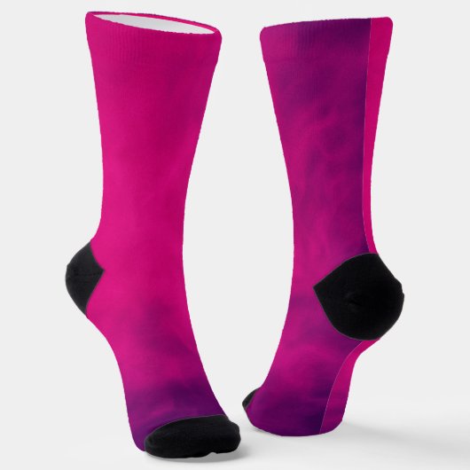 Chaussette Chaussettes d'équipage Neon Pink Smoke Gradient - (Angulaire)