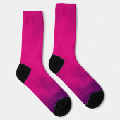 Chaussette Chaussettes d'équipage Neon Pink Smoke Gradient - (Droite)