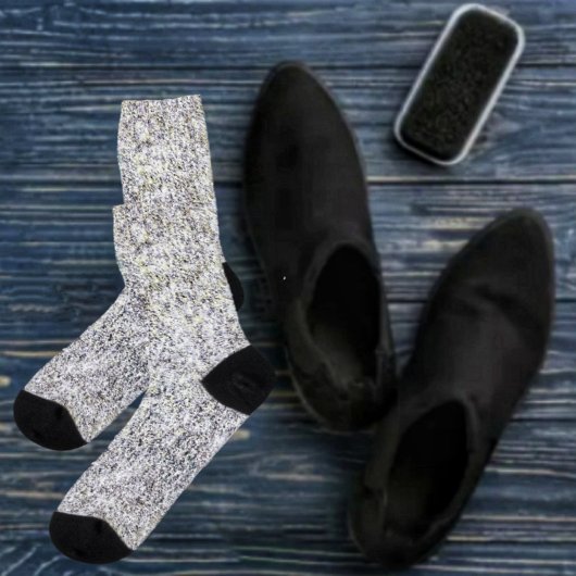 Chaussette Chaussettes d'équipage noir en granit
