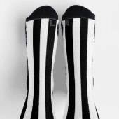 Chaussette Chaussettes d'équipage noir et blanc (Haut)