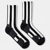 Chaussette Chaussettes d'équipage noir et blanc (Droite)