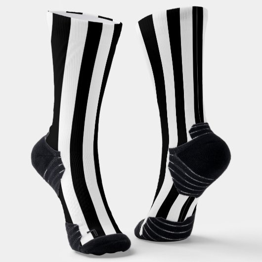 Chaussette Chaussettes d'équipage noir et blanc (Angulaire)