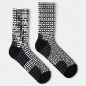 Chaussette Chaussettes d'équipage noir et blanc (Droite)