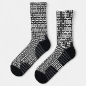 Chaussette Chaussettes d'équipage noir et blanc (Gauche)