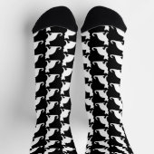 Chaussette Chaussettes d'équipage noir et blanc avec design d (Haut)