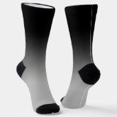 Chaussette Chaussettes d'équipage Ombré à dégradé noir (Angulaire)