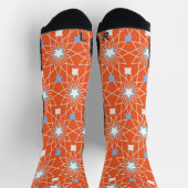Chaussette Chaussettes d'équipage Orange Stars (Haut)