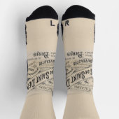 Chaussette Chaussettes d'équipage Paris, France Beige (Haut)