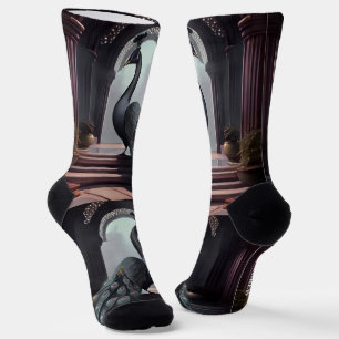 Chaussette Chaussettes d'équipage Peacock Aquarelle