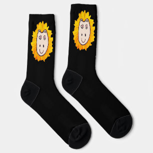 Chaussette Chaussettes d'équipage personnalisées de tournesol