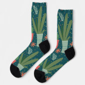Chaussette Chaussettes d'équipage plantes (Gauche)
