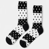 Chaussette Chaussettes d'équipage Pois monochromes (Gauche)