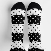 Chaussette Chaussettes d'équipage Pois monochromes (Haut)
