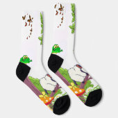 Chaussette Chaussettes d'équipage Possum Frog Chicks Floral M (Droite)