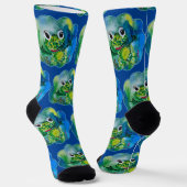 Chaussette Chaussettes d'équipage pour bébés grenouilles (Angulaire)