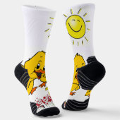 Chaussette Chaussettes d'équipage Poussins Jaune Serpent Flor (Angulaire)