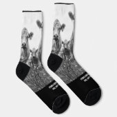 Chaussette Chaussettes d'équipage Premium durables de vache (Droite)