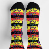 Chaussette Chaussettes d'équipage Premium Jagged Geo Durable (Haut)