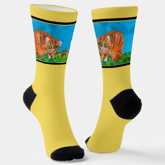 Chaussette Chaussettes d'équipage Red Kitten (Angulaire)