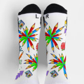 Chaussette Chaussettes d'équipage Retour à l'école est Cool (Haut)