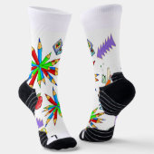 Chaussette Chaussettes d'équipage Retour à l'école est Cool (Angulaire)