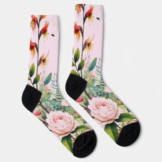 Chaussette Chaussettes d'équipage rose (Droite)