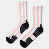 Chaussette Chaussettes d'équipage rose et blanc (Gauche)
