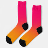 Chaussette Chaussettes d'équipage rose orange (Gauche)