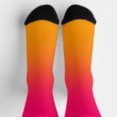 Chaussette Chaussettes d'équipage rose orange (Haut)