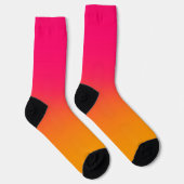 Chaussette Chaussettes d'équipage rose orange (Droite)