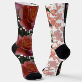 Chaussette Chaussettes D'Équipage roses Et Coeurs (Angulaire)