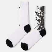 Chaussette Chaussettes d'équipage Samurai - Art guerrier japo (Gauche)