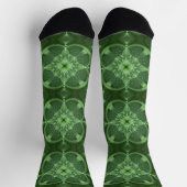 Chaussette Chaussettes d'équipage Shamrocks fractales (Haut)