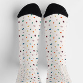 Chaussette Chaussettes d'équipage Terrazzo Retro Funky (Haut)