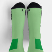 Chaussette Chaussettes d'équipage vert coloré (Haut)