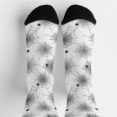 Chaussette Chaussettes d'équipage White Spider Web Halloween (Haut)
