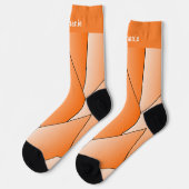 Chaussette Chaussettes design Art Déco Orange (Gauche)