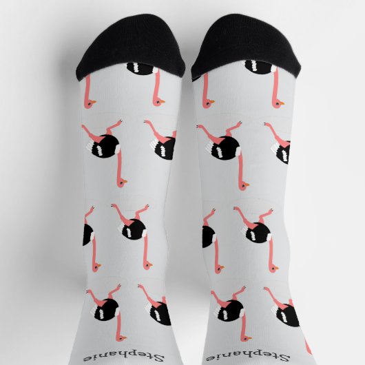 Chaussette Chaussettes Design Autruche (Haut)