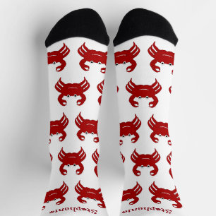 Chaussette Chaussettes Design Crabe