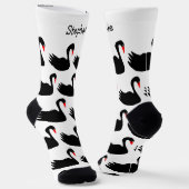 Chaussette Chaussettes Design cygne noir (Angulaire)