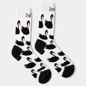 Chaussette Chaussettes Design cygne noir (Droite)