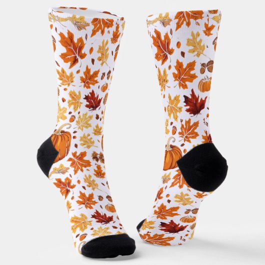 Chaussette Chaussettes design d'automne (Angulaire)