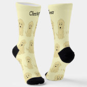 Chaussette Chaussettes Design Goldendoodle Jaune (Angulaire)