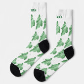 Chaussette Chaussettes Design Papillon Vert (Gauche)