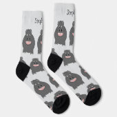 Chaussette Chaussettes Dessin Hippopotame (Droite)