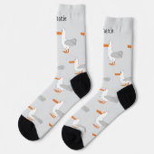 Chaussette Chaussettes Dessin Mouette (Gauche)