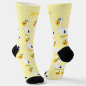 Chaussette Chaussettes Dessin Pélican (Angulaire)