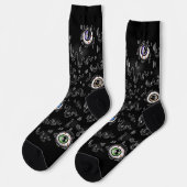 Chaussette Chaussettes d'eyeball d'Halloween - Chaussettes d' (Gauche)